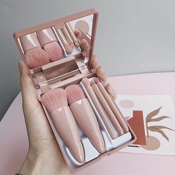 5 stk. Makeupbørster Bløde Tykke Hår Skønhedsværktøjer Bærbar Concealer Foundation Blush Blending