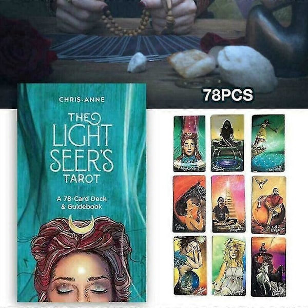 Lautapelikortit Tarot Seer Tarot Oracle -kortit 78 kortin setti Opastaa sinua tutkimaan luonnon valon ja varjon puolia