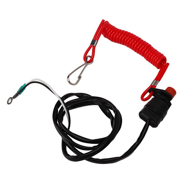 Stopkontakt til påhængsmotor ABS Vandtæt Fleksibelt Clip Design Bådsikkerhedskontakt 95cm