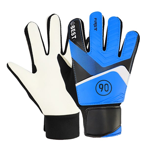 2 STK Børnemålmandshandsker Antikollision Fodboldmålmand Beskyttelseshandsker Blå 17‑18cm/6.7‑7.1in