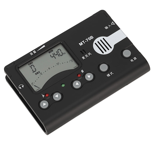 MT 70B Digital Metronom Tuner Tongenerator Guzheng Tuner med stor LCD-skärm