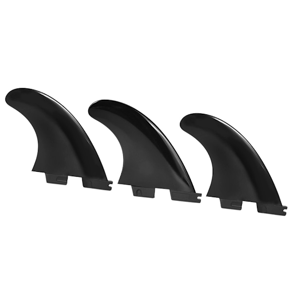 3 stk FCS2 G5 Nylon Plast Svart Profesjonell Surfboard Hale Fin Fleksibel Surfing Tilbehør Svart M STØRRELSE