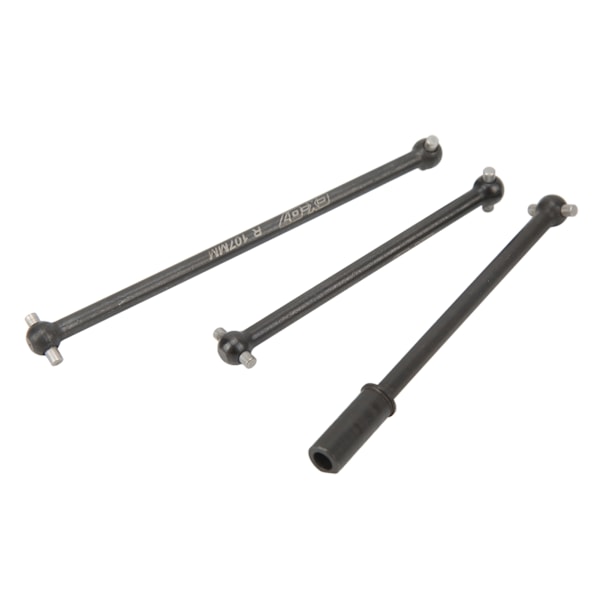 3 kpl metallinen keskiakseli teräs musta ZD Racing 1/7 EX 07 EX07 RC-auton keskikiinnityspalkkiin