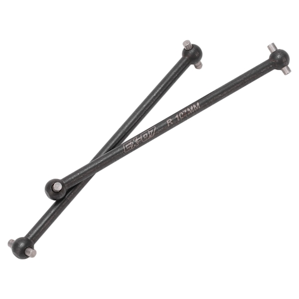 2 st RC bil bakre drivaxel höghållfast stål hundben bakre drivaxel ersättning för ZD Racing DBX07 EX 07 1/7