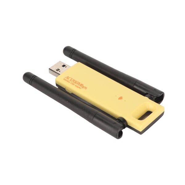 USB WiFi-adapter 2.4G 5G Dual Band Doble Antenner 802.11AC 1200Mbps WiFi Nettverksadapter for PC Laptop