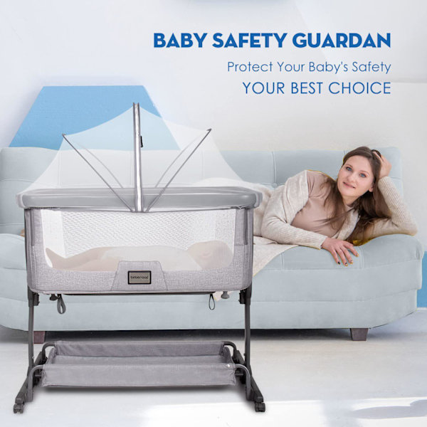 Babysäng myggnät skydd myggnät för att förhindra att katter kommer in i babysängen utan att installera sängmyggnät white