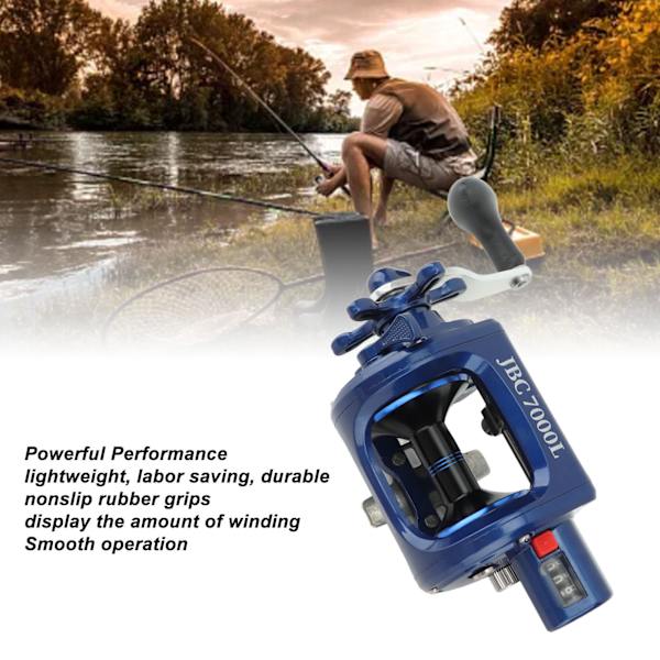 Baitcasting-kalastuskela pyöreä Baitcaster-kela Sileä Tehokas Merivesikalastus Trolling-kela JBC7000L