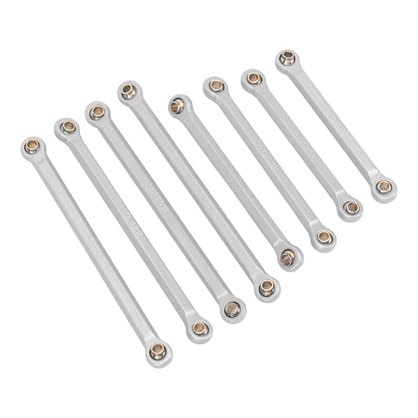 RC Rod Linkage Kit CNC aluminiumlegering Lättvikts RC Suspension Links Set för Traxxas 1/18 RC Car Silver