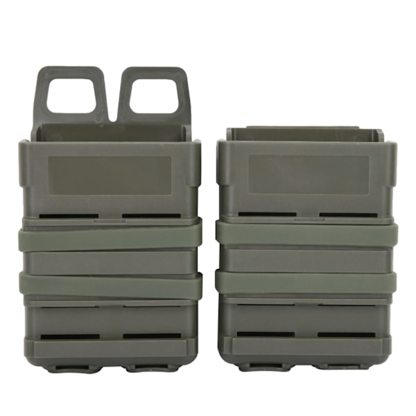 Portable Mag Fast Attach Pouch Molle System Module Double Ammo Holder Carrier Army Green