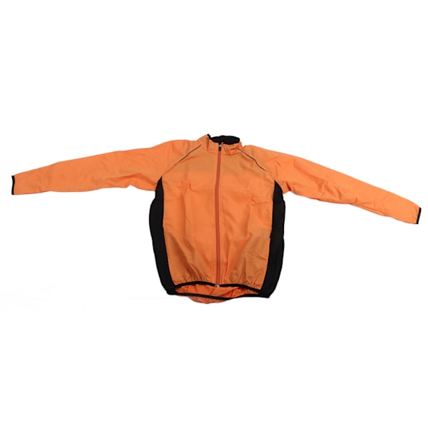 Träning Casual Coat Mjuk Vattentät Andas Långärmad cykeljacka för löpning Fiske Män Dam Orange XL