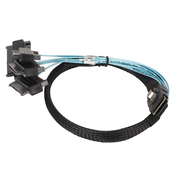 Mini SAS SFF 8087 til 8482 4 Serial ATA Grensesnitt Adapterkabel Strømoverføring Konverteringsledning 1 Meter / 3.3ft