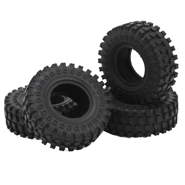4kpl RC rengaskuoria 1,25 tuuman kumirenkaat RC-tarvikkeet AXIAL 1/24 SCX24:lle FMS 1/24 FCX24:lle musta