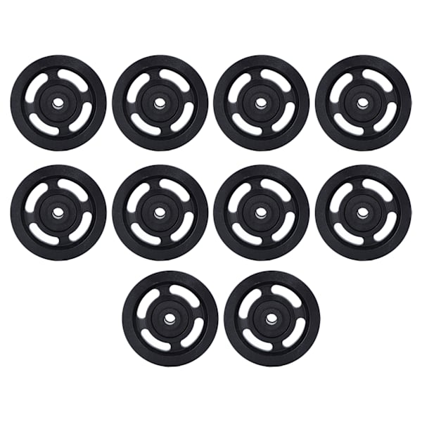 10 STK 90 mm Universallager remskiva för kabelmaskin gymutrustning del garageport