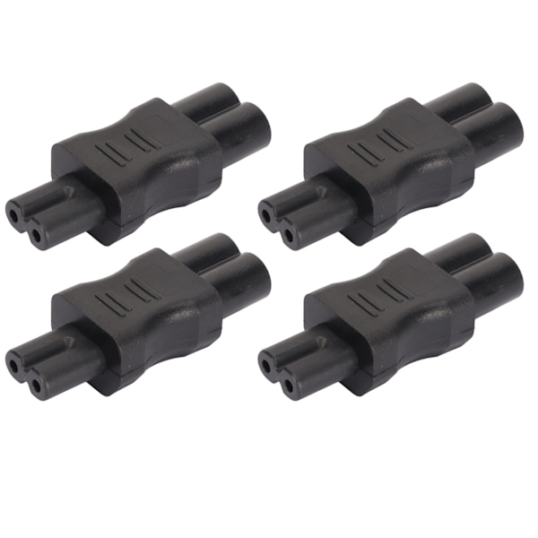 4 st IEC320 C6 till IEC320 C7 Strömadapter Plug and Play PDU Chassi Strömomvandlare för Dator Laptop