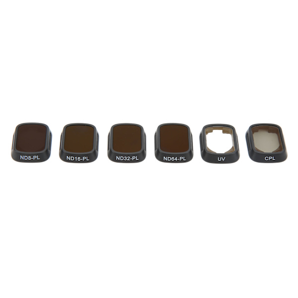 6 stk. Dronekameralinsefilter Vandtæt optisk glas UV CPL ND8PL ND16PL ND32PL ND64PL Dronefilter til MINI 3PRO