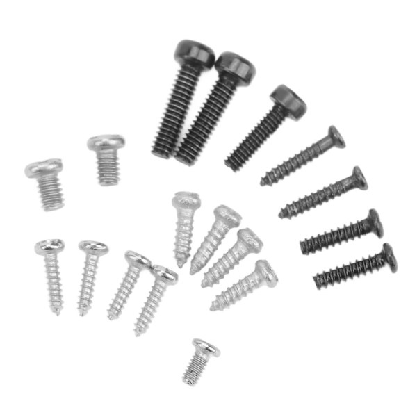Rostfritt stål RC flygplansskruv 18st skruvar Sortiment Set Bärbara RC reparationsskruvar för WLtoy K200