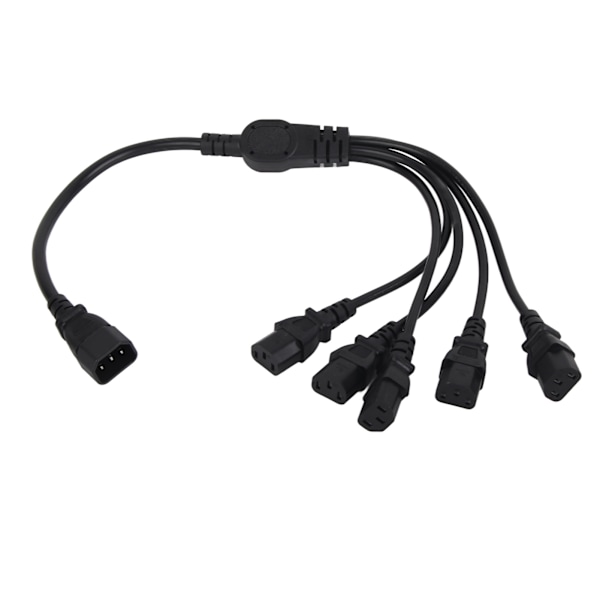 UPS PDU C14 til 5 x C13 Strømadapterkabel Han til Hun 10A 250V Y-Splitter Strømadapterkabel 1,6 fod