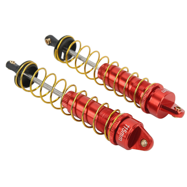 RC Stötdämpare Oljetryck Justerbar RC Dämparsats med fjädrar för Axial SCX10 90046 AXI03007 1/10 RC Bandbil 115mm Röd