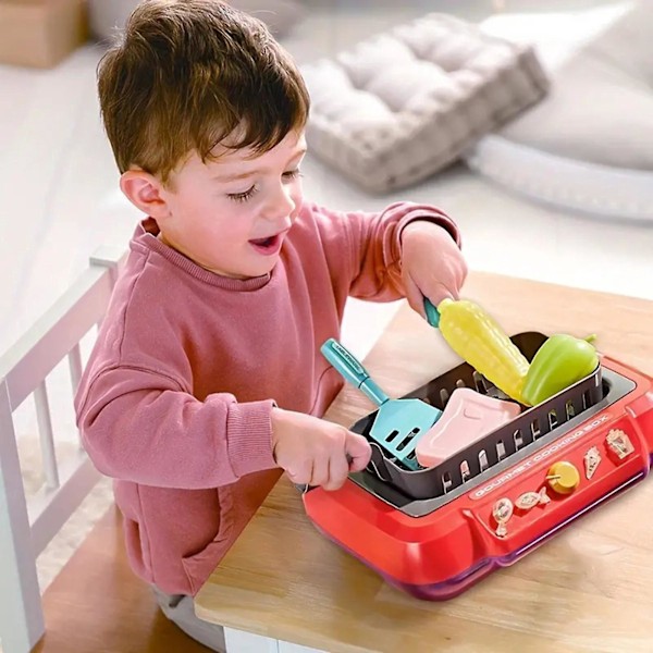 DIY leksak för barn, friteringsbox, batteridriven, rolig pedagogisk leksak, present till barnens dag
