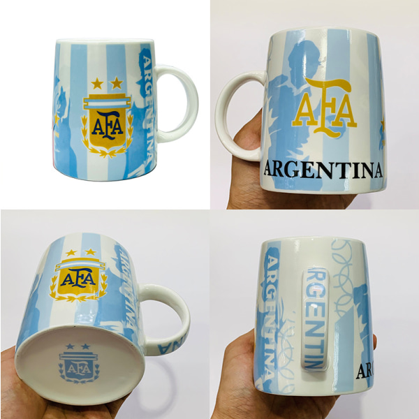 Manchester United FC Krus Fodbold Souvenir World Cup Argentina Ceramic Cup 2