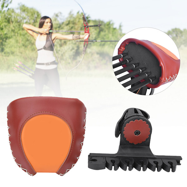 Quick Release 6 pilar Bågskytte Quiver Arrow Förvaringslåda Tillbehör för recurved båge utomhusjakt ConL