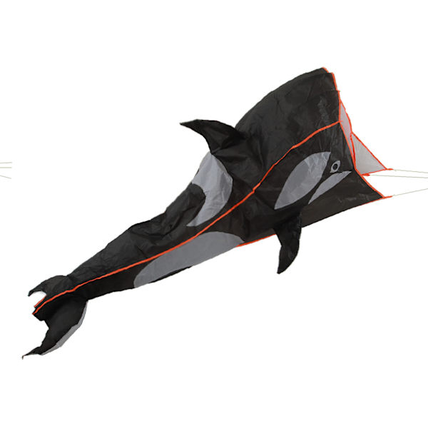 Unisex 3D Whale Kite Ramlös Mjuk Parafoil Tecknad Djur Vattentät 3D Ramlös Breeze Kite för stranden
