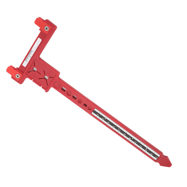 Pilmåling T-linjal Plast Eksakt forbindelse Recurve Bow Tuning T-linjal for bueskyting Rød