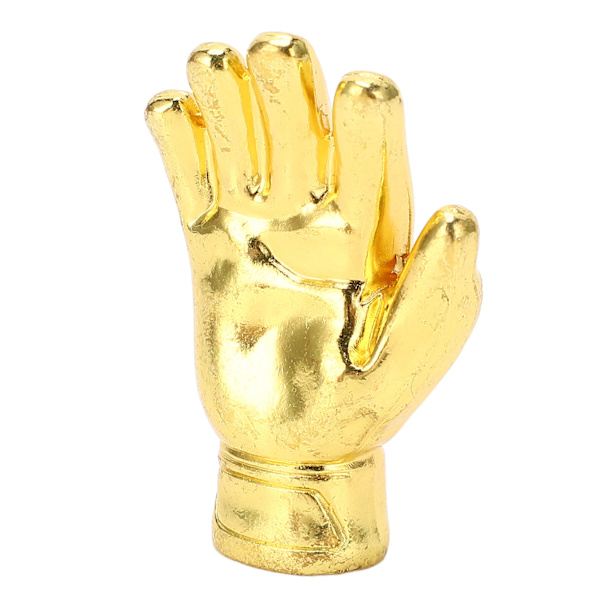 Guld fotbollshandske Award Guldpläterad fotbollshandske Award Ornament Golden Football Målvaktshandskar Trophy