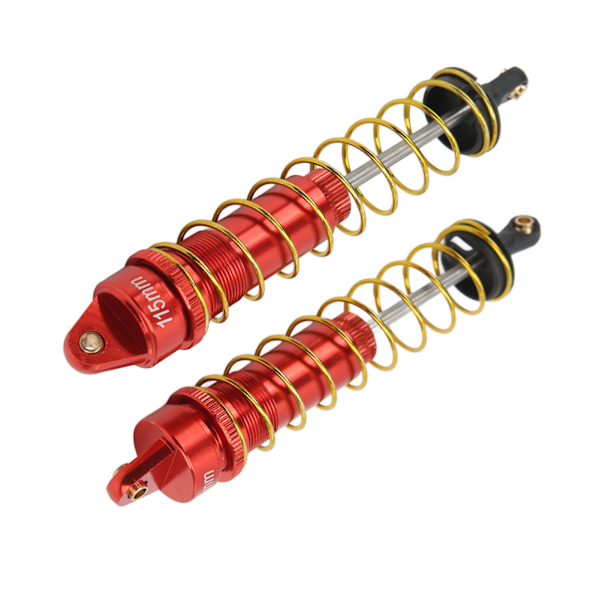 RC Stötdämpare Oljetryck Justerbar RC Dämparsats med fjädrar för Axial SCX10 90046 AXI03007 1/10 RC Bandbil 115mm Röd