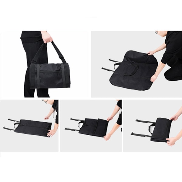 Vikbar cykelväska Scooter Bärväska Travel Pack Justerbar axelrem för utomhusbruk 16in