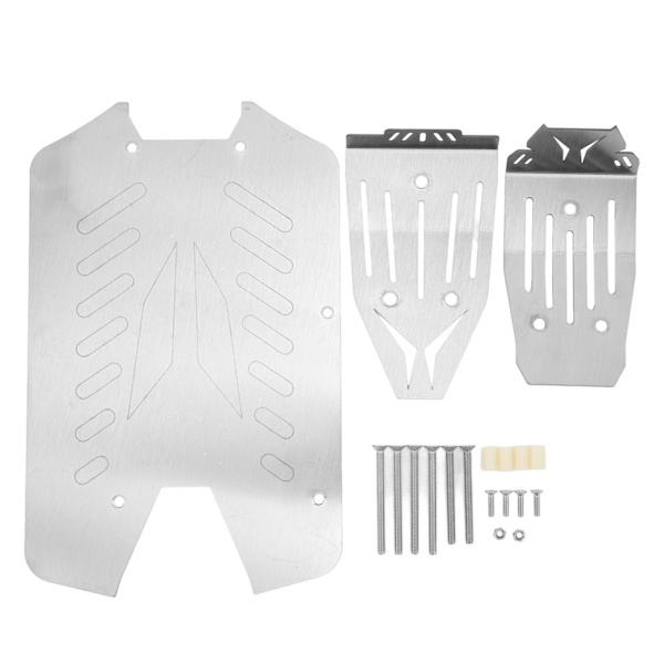 RC Skid Plate Rustfrit stål RC Chassis Armor Guard til Big Rock 1/10 RC Biler Sølv Udendørs