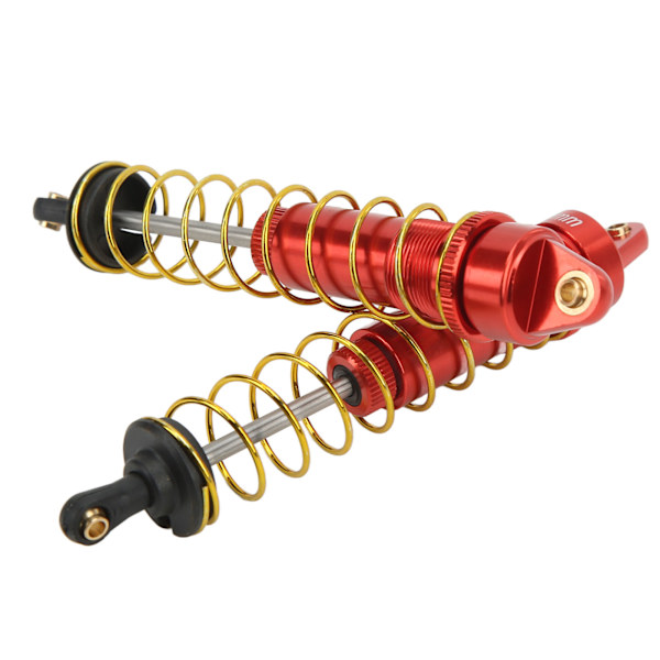 RC Stötdämpare Oljetryck Justerbar RC Dämparsats med fjädrar för Axial SCX10 90046 AXI03007 1/10 RC Bandbil 115mm Röd