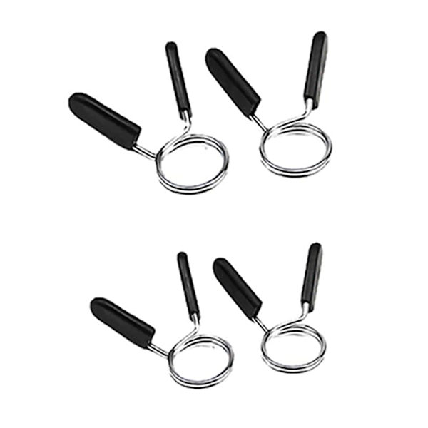 4 stk. vektstangfjærklemme 3,2 mm tråddiameter 2 runder vektstangklemme for vektløfting 25 mm diameter