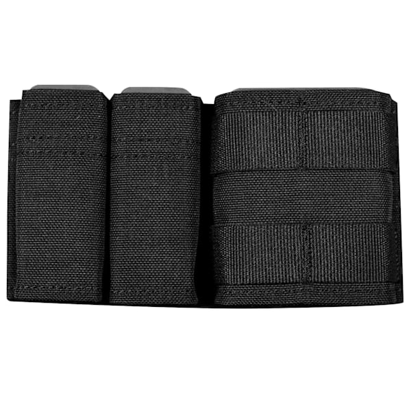 Militær tilbehørstaske med Molle Insert Mattdug og Nylontyg Multifunktionsbæltepose til udendørs brug Sort