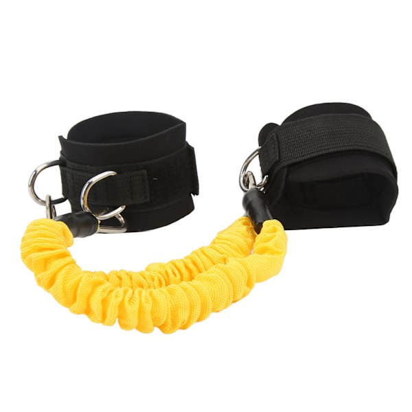 Ankel Resistance Band Gul Elastic Gym Ben Training Resistance Band med manschetter för Fitness
