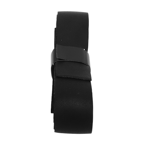Tennisracket Grip Tape Læder Badmintonracket Overgrip Tape Erstatning til Udendørs Legeplads Gym Sort