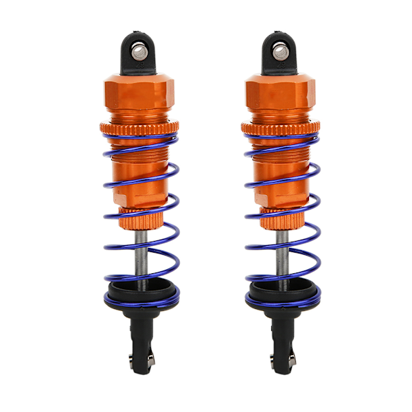 2 stk. 92 mm RC olietryksjusterbar forreste støddæmper Passer til ZD Racing 7358 1/10 RC CarOrange