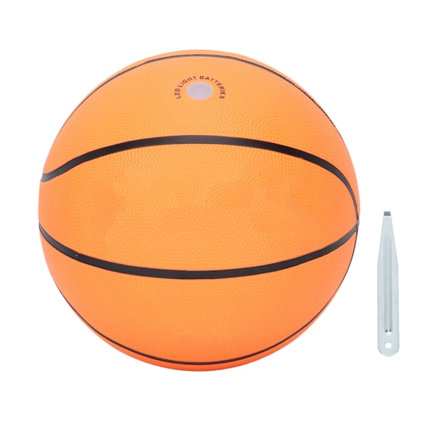 LED-basket storlek 7 Glow in Dark Light Up Barn Sportpresenter Gummi Cool Stuff Batterier Förinstallerade