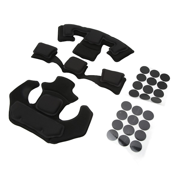 Hjälmkudde Huvudkudde Skyddande 2-lagers Memory Foam Kudde Hjälmkudde Set för WENDY Black