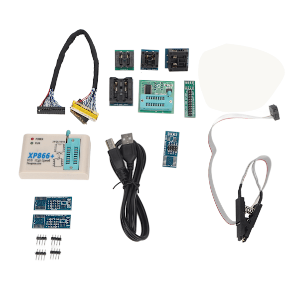 USB Programmer Kit Højhastighed SPI FLASH Programmer Modul 12 Testede Baser til 25 FLASH 24 EEPROM 25 EEPROM 93 EEPROM