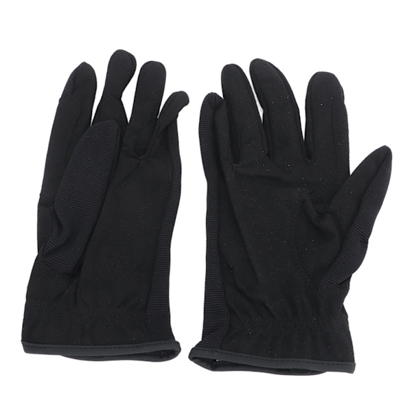 1 par svarta ridhandskar, halkfria pekskärms ridhandskar för män, kvinnor L/XL