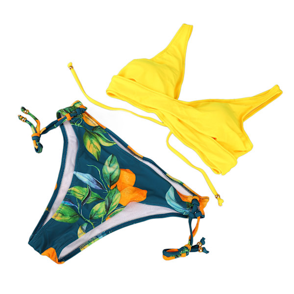 Kvinnor Bikini Baddräkt 2 delar Vattentät Andas Vacker Baddräkt för Beach Simning Party