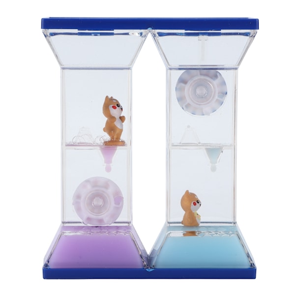 Fargerik Liquid Motion Bubbler Sandtimer for sensorisk lek og skrivebordsdekorasjon