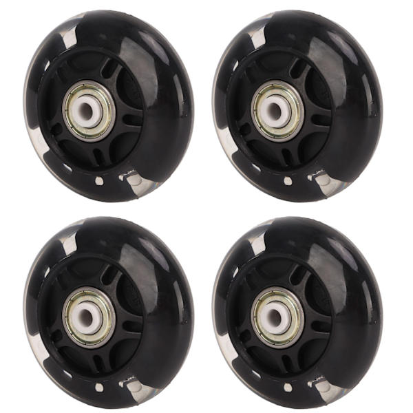 4 ST Inline Skate Flash Wheel Rulleskøjter PU-hjul Erstatningsrulleskøjtehjul 69mm