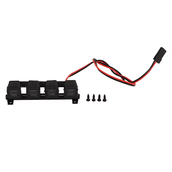 RC Bil Tag LED Lys Stærk Spotlight Justerbar Sokkel til Axial SCX24 FCX24 1/18 1/24 Firkantet Lys