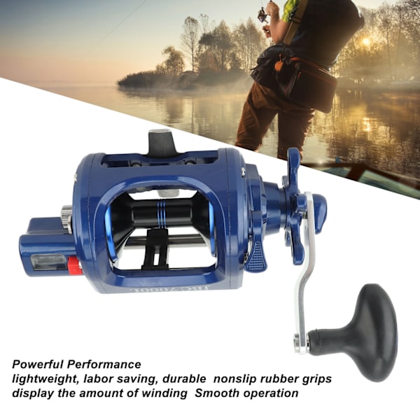 Baitcasting-kalastuskela pyöreä Baitcaster-kela Sileä Tehokas Merivesikalastus Trolling-kela JBC7000L