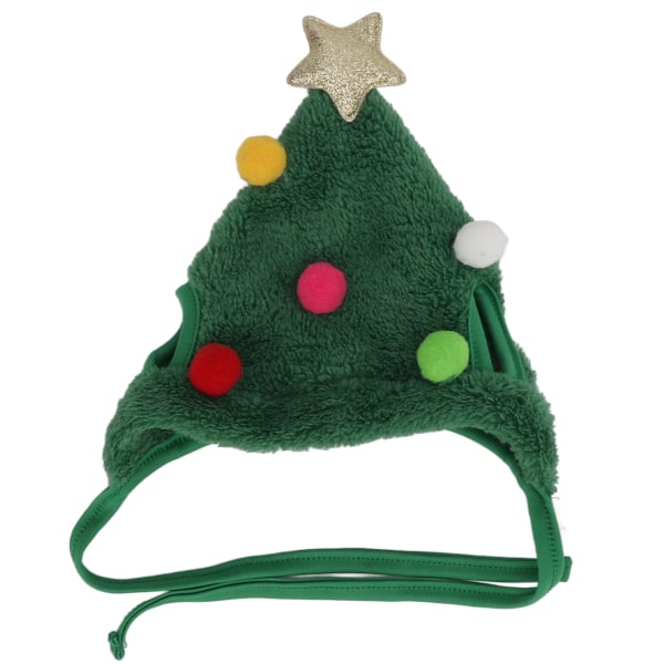 SX Christmas Pet Hat Colorful Christmas Accessories Pet Adjustable Headwear Cute Dog Cat HeadwearLarge Green