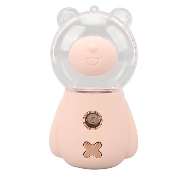 Nano Mist Sprayer Söpö Karhun Muoto 300ML USB Ilmankostutin Ihoa Kosteuttava Kasvojen Suihkutin Ajastimella Pinkki