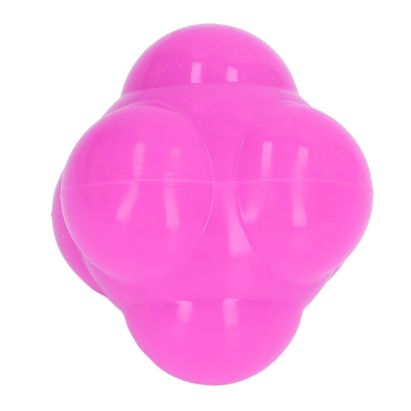 Reaction Ball Gummi Ljus färg Hex Reaction Trainer Ball för att förbättra handens ögonkoordination Agility Rosa