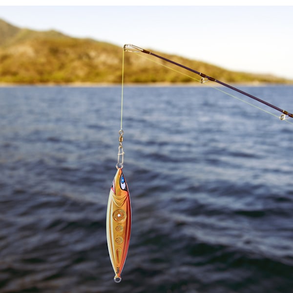 200g Jigging 3D Noctilucence Kunstig Fiske Agnsfisk Saltvandsfiskeri Værktøj